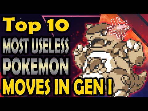 Top 10 Most Useless Moves in Gen 1 Pokémon