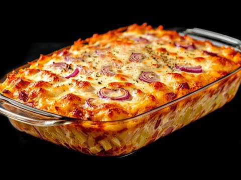 Grated potatoes with onions that drive everyone crazy!  Only 3 potatoes and 2 eggs!