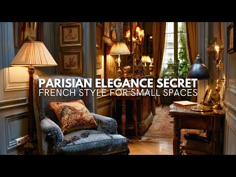 Parisian Elegance in a Small Home | Timeless Style with Warm, Cozy Comfort.