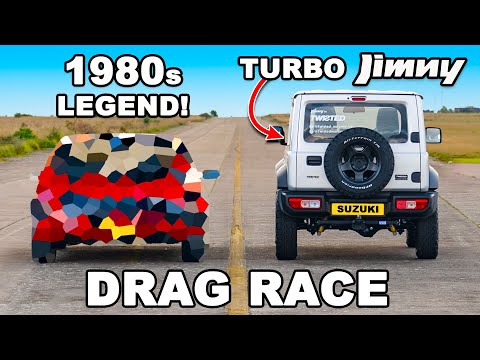 Turbocharged Jimny v 1980s legend: DRAG RACE