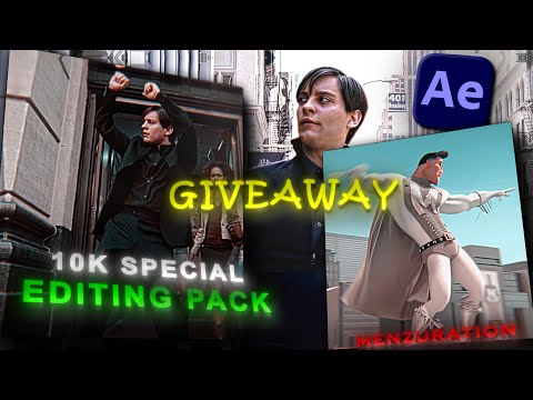 Free Editing Pack for 10k Subscribers (GIVEAWAY) | #aftereffects #menzurationeditingpack