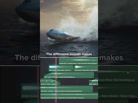 Even doing sound design for a plane crashing into water is easy with @artlist_io