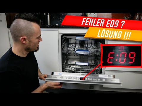 Dishwasher error E09, heating pump defective, replace heating pump - not heating!