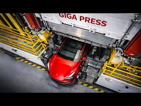 Tesla Giga Press 50.000 Tons Is A Big Deal! Elon Musk Reveals Tech Inside Amazing