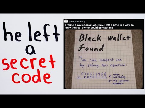 Man Finds Wallet, Leaves Math Problem, then Goes Viral