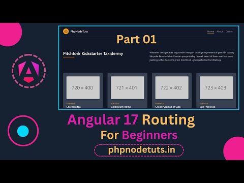 ⚡Angular 17  Routing For Beginners | Routing in Angular 17| Angular 17 Routing| Angular  17 Tutorial