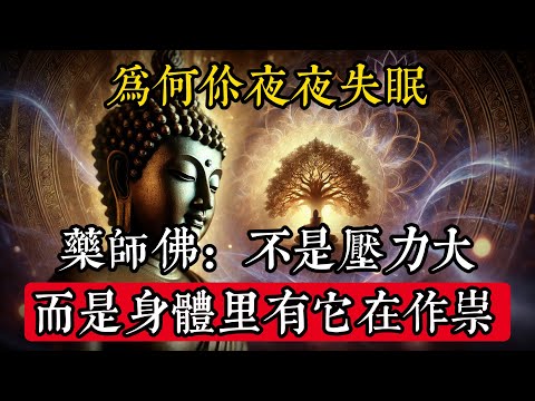 為何你夜夜失眠？藥師佛：不是壓力大，而是身體里有“它”在作祟#佛學 #禪宗 #佛教哲學 #佛教經典