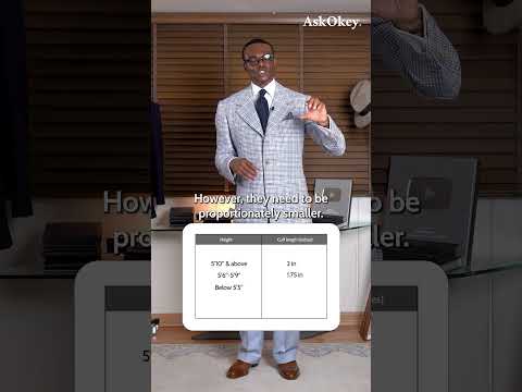 What is the ideal height for trouser cuffs?