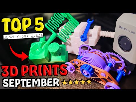 Top 5 Coolest 3D Prints You Need This Month!