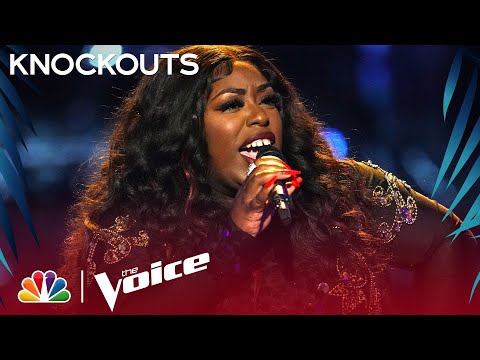 Powerhouse Kim Cruse Performs Ann Peebles' "I Can't Stand the Rain" | The Voice Knockouts 2022
