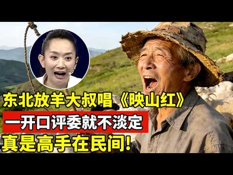 52岁东北放羊大叔唱《映山红》,一开口评委就不淡定,真的是高手在民间!【王芳王为念访谈】