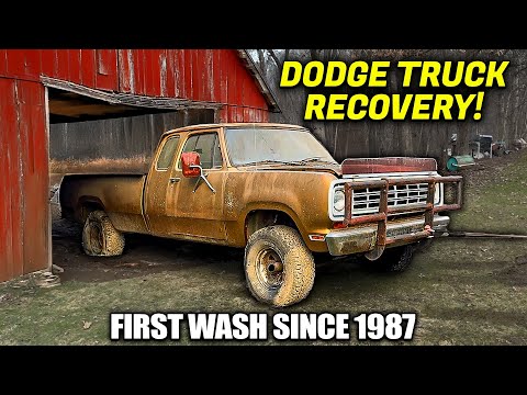 1975 Dodge Truck Recovery: Cleaned For The First Time in 37 Years! | Satisfying Restoration