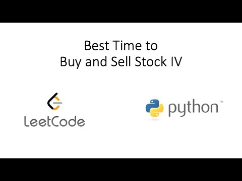 Leetcode - Best Time to Buy and Sell Stock IV (Python)