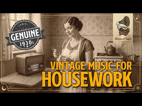 1930s Vintage Radio Music For Housework | A GENUINE Playlist To Get Your Chores Done