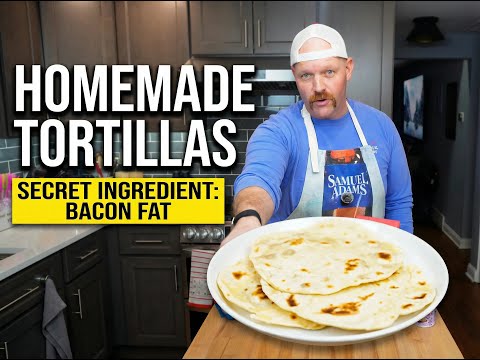 Homemade Flour Tortillas From Scratch Using Bacon Fat (Soft & Flavorful)