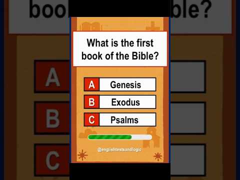 What is The First Book Of The Bible? #shorts #quiz #biblequiz #bibletrivia
