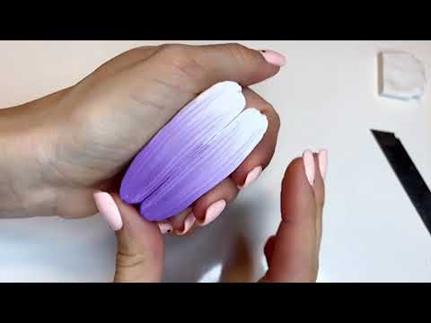 Цветок крокуса из полимерной глины. Мастер класс весенние цветы