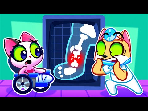 X-Ray In The Hospital 🏥 First Aid For Kids! 👩‍⚕️ Cute Cartoons by Purr-Purr Tails 🐾