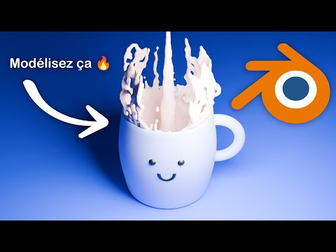 [Blender Tutorial of the Day #13] The Chocolate Cup! Easy Liquid and Fluid Tutorial in French