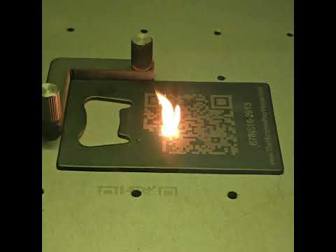 Laser marking machine creates QR codes instantly #engineering #satisfying #shorts