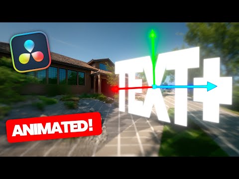3D Text Tracking in Davinci Resolve | Real Estate Video Effect