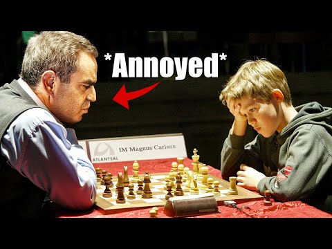 13-Year-Old Magnus Carlsen Shocks Garry Kasparov! Chess