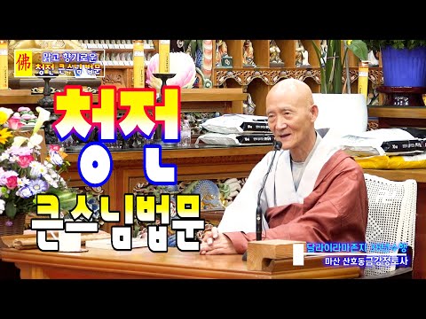 맑고 향기로운 "청전"큰스님 법문 / 가을비가 만추를 적시는 금강정토사에서