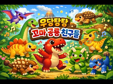 우당탕탕 꼬마 공룡 친구들 #동요 #동요모음 #꼬마공룡 #동요연속듣기 #공룡동요 #유아동요 #율동동요 #키즈송 #아기노래