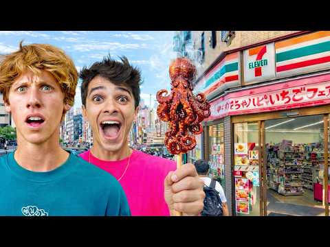I Ate ONLY Convenience Store Food in Japan for 24 Hours!