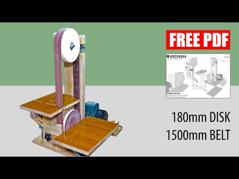 DIY Sanding Machine Belt and Disc sander Homemade - Building Video  [4K]