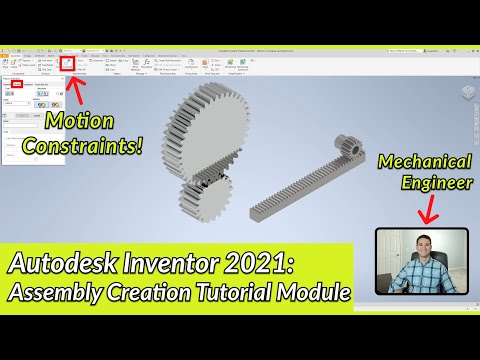 Motion Constraints - Autodesk Inventor Assembly Tutorial | Autodesk Inventor 2021 IN DEPTH
