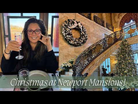 🎄 Christmas at Newport Mansions | Marble House & The Breakers Tour + Afternoon Tea🎄
