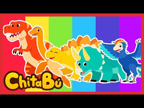 🦕🖍Colores y Dinosaurios  | 🦖Dinosaurios de  Colores 🎨 | Canciones Infantiles | #ChitaBú