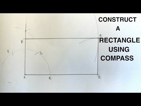 How To Construct A Rectangle Using A Compass.