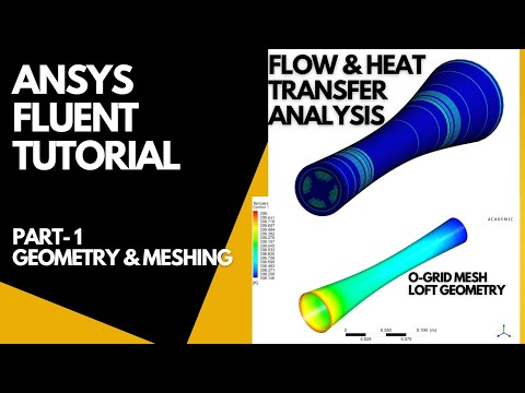 ANSYS Fluent Tutorial | Flow & Heat Transfer Analysis in a Pipe of varying Cross-section | Part 1/2