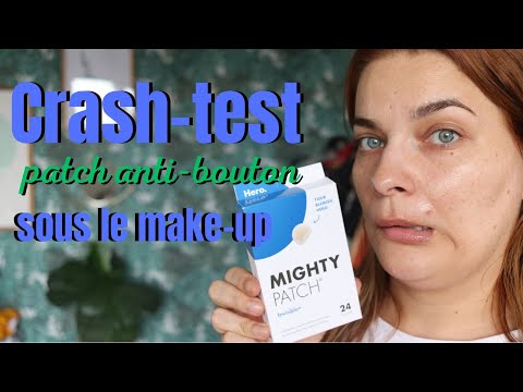 Crash test   patch boutons invisible porter sous le make up