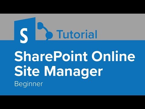 SharePoint Online Site Manager Beginner Tutorial