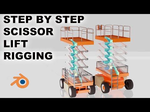 Rigging a Scissor Lift in Blender