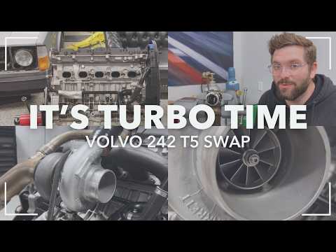 Turbo install in my Volvo 242 T5 swap (Engine Rebuild Part 3)