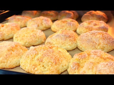 Стакан Творога и Яблоко🍏За Минуты на Завтрак К Чаю!Творожные булочки с Яблоком без Дрожжей! 