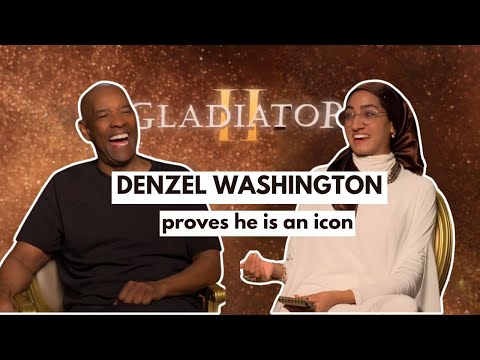 DENZEL GIVES THE BEST ADVICE EVER! Gladiator 2 - DENZEL WASHINGTON X ZAINAB JIWA