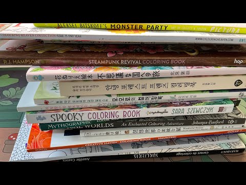 What’s in my colouring bag for October 2025? | Adult colouring