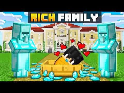 I Got ADOPTED by RICH FAMILY in Minecraft...