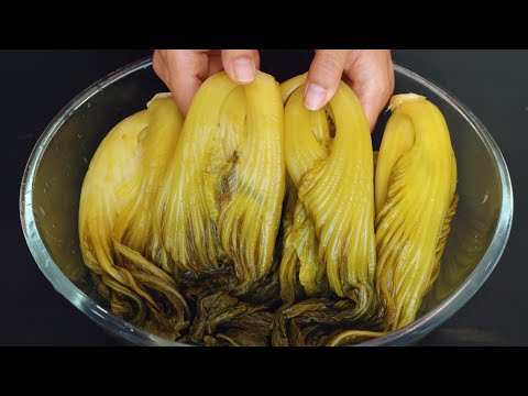 Grandma's 30-Year-Old Pickled Sauerkraut Recipe—No Salt Needed, It Ferments in 2 Days 奶奶腌酸菜秘方：无盐快速发酸