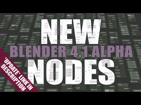 New in geometry nodes in blender 4.1 ALPHA (update link in description!)