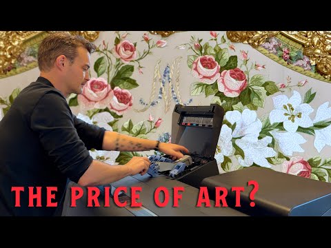 I Risked it All for this Sketch! Marie Antoinette Wallpaper Design (New Printer Needed?)