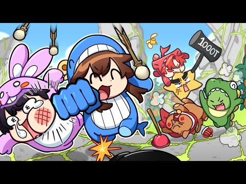 귀여운 6마리 동물들의 파티 아니고 대난투극