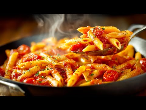 ¡Solo 15 minutos! ¡La receta de pasta con pollo favorita de mi familia!