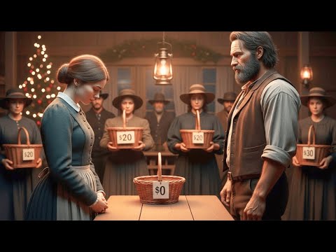 Nobody Bid on the Widow’s Christmas Basket — Then a Mountain Man Paid $5 and Changed Everything