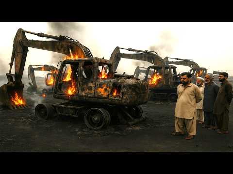 Pakistani Mechanic Repairs Burned Excavator - Mechanical Skills - @Heavyduty121
